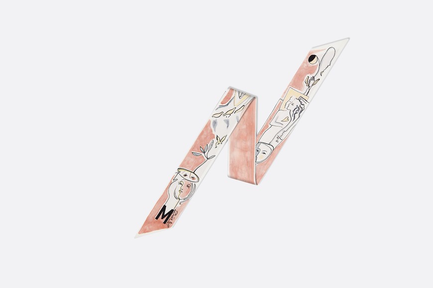 MITZAH ABCDIOR "M" PINK SCARF