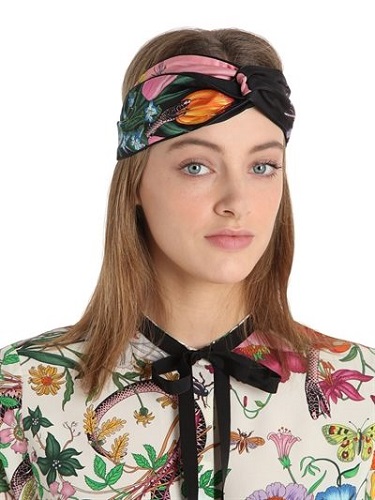 Flora Snake print headband