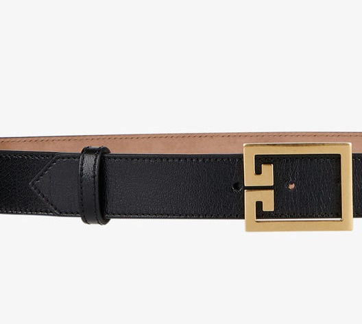 DOUBLE G BELT IN LEATHER