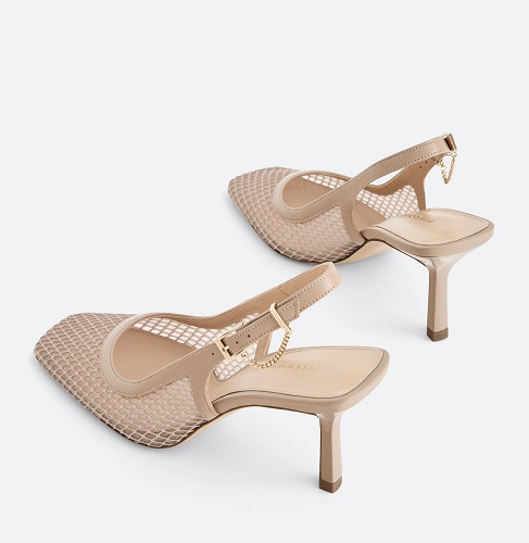 topshop flash mesh slingback heels