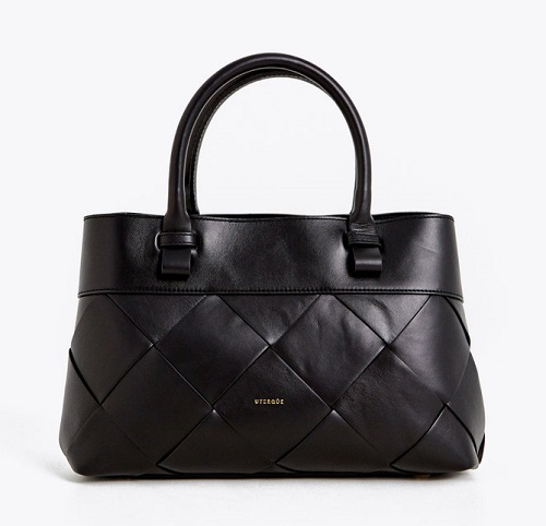 MEDIUM WOVEN LEATHER BAG