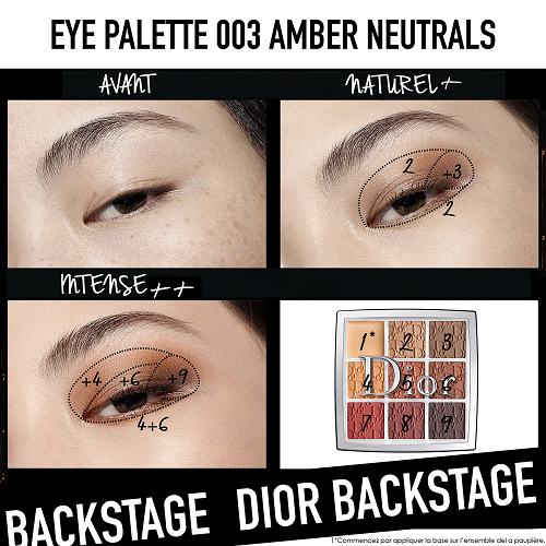 dior backstage amber neutrals palette