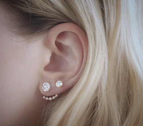 cartier diamond legers earrings