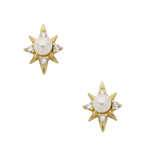 CELESTINA PEARL STUD EARRINGS
