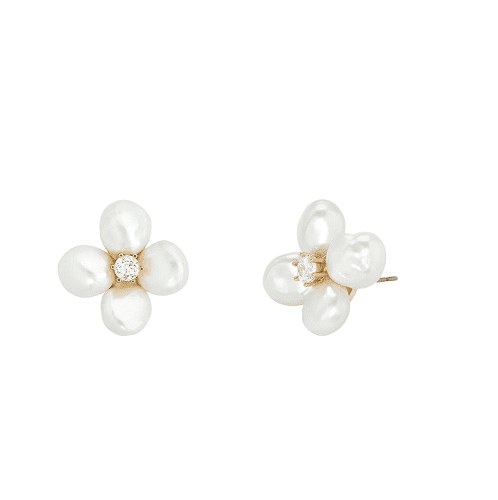 FLOWER PEARL EARRINGS