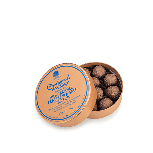 MILK CARAMEL PRALINE SEA SALT TRUFFLES