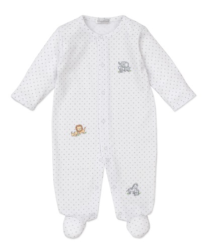 NEWBORN SILVER SLEEPSUIT SET