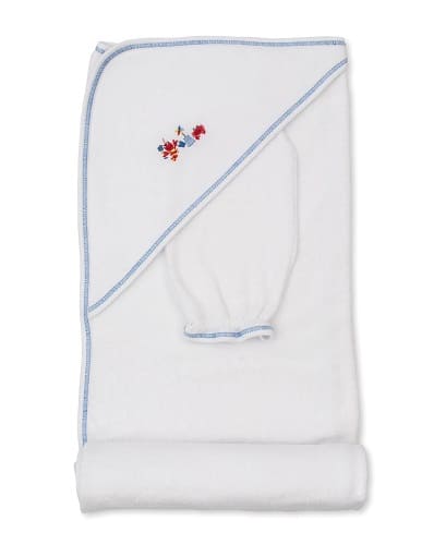 NEWBORN BLUE TOWEL